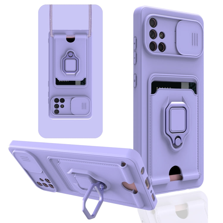 For Samsung Galaxy A71 Sliding Camera Cover Design TPU Phone Case
