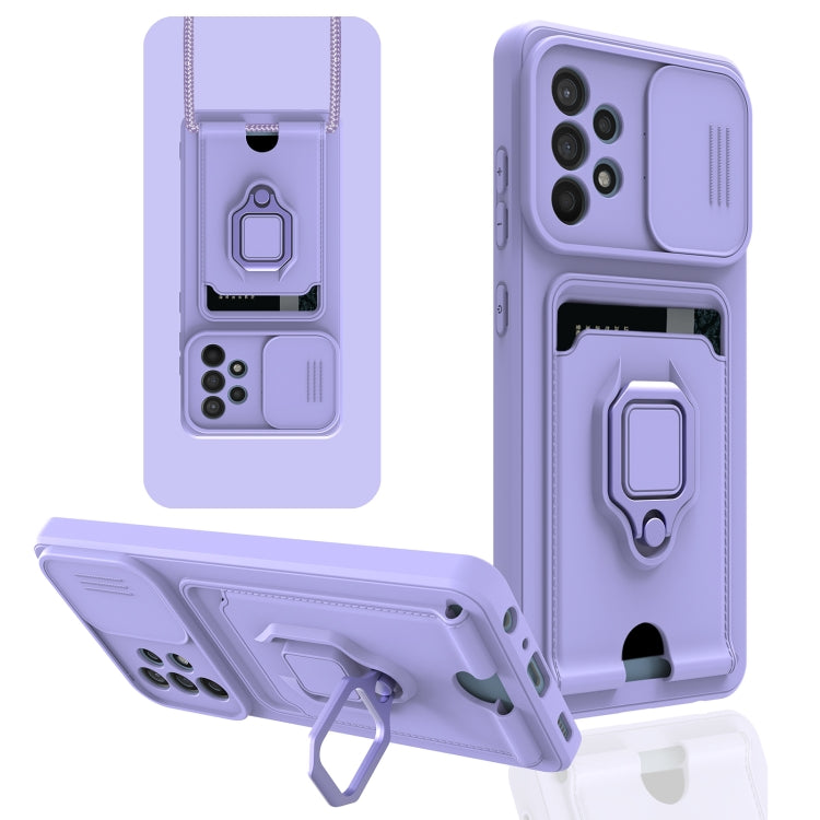 For Samsung Galaxy A72 5G / 4G Sliding Camera Cover Design TPU Phone Case