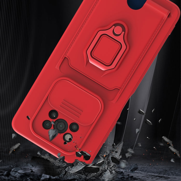 For Xiaomi Poco X3 NFC Sliding Camera Cover Design TPU Phone Case