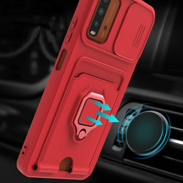 For Xiaomi Redmi Note 9 4G Sliding Camera Cover Design TPU Phone Case