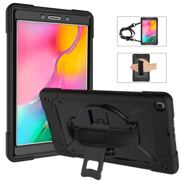For Galaxy Tab A 8.0 (2019) T290 Contrast Color Silicone + PC Combination Case with Holder