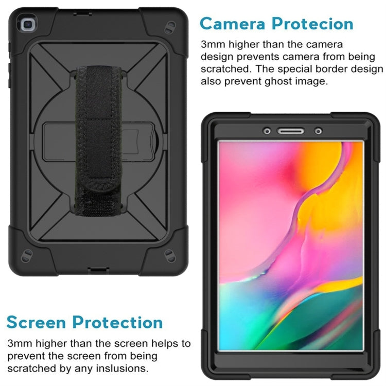 For Galaxy Tab A 8.0 (2019) T290 Contrast Color Silicone + PC Combination Case with Holder