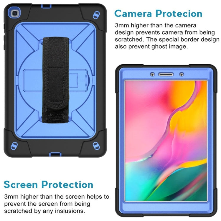 For Galaxy Tab A 8.0 (2019) T290 Contrast Color Silicone + PC Combination Case with Holder