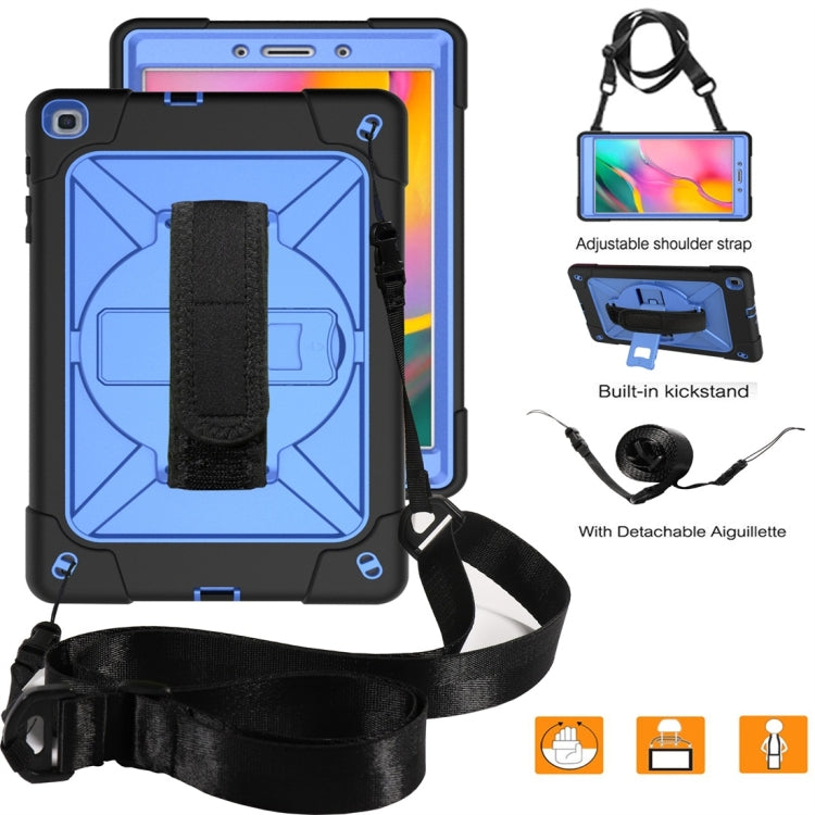 For Galaxy Tab A 8.0 (2019) T290 Contrast Color Silicone + PC Combination Case with Holder