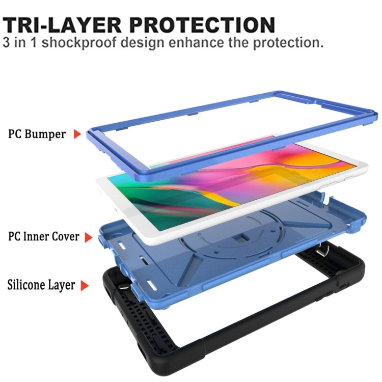 For Galaxy Tab A 8.0 (2019) T290 Contrast Color Silicone + PC Combination Case with Holder