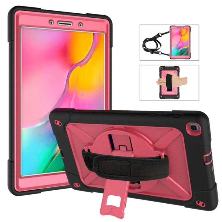 For Galaxy Tab A 8.0 (2019) T290 Contrast Color Silicone + PC Combination Case with Holder