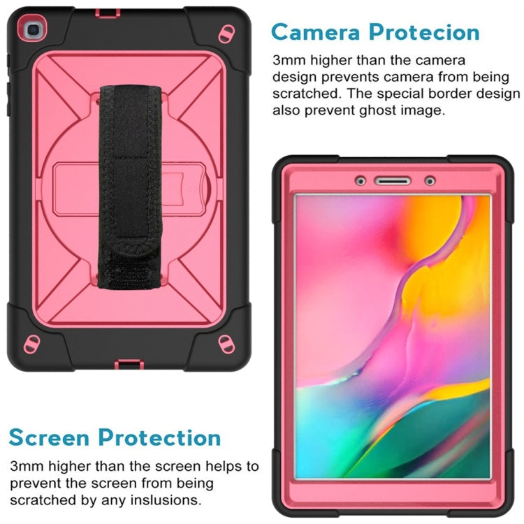 For Galaxy Tab A 8.0 (2019) T290 Contrast Color Silicone + PC Combination Case with Holder