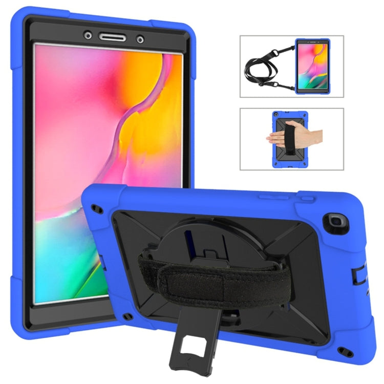 For Galaxy Tab A 8.0 (2019) T290 Contrast Color Silicone + PC Combination Case with Holder