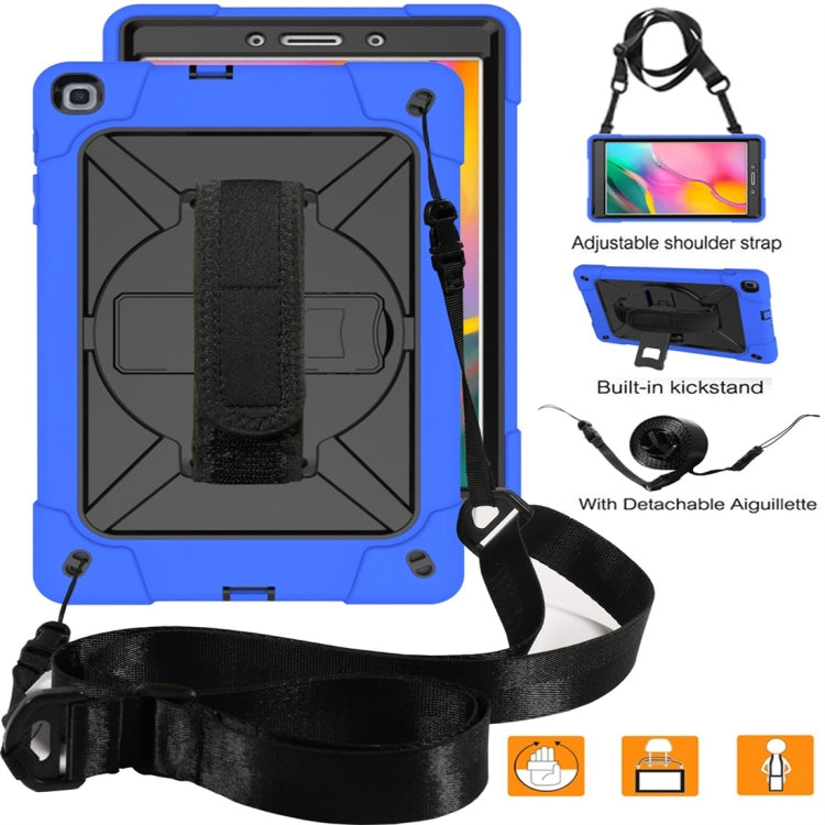 For Galaxy Tab A 8.0 (2019) T290 Contrast Color Silicone + PC Combination Case with Holder
