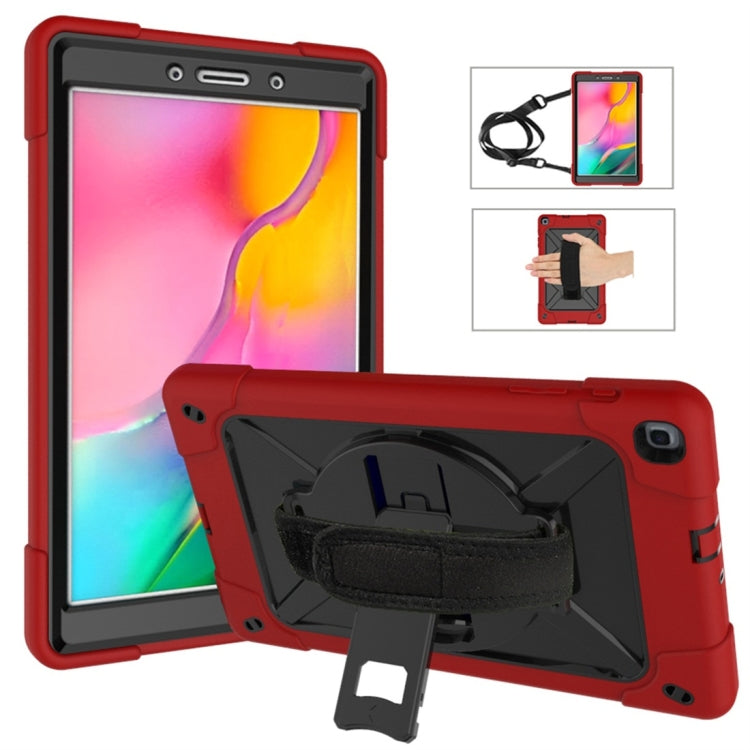 For Galaxy Tab A 8.0 (2019) T290 Contrast Color Silicone + PC Combination Case with Holder