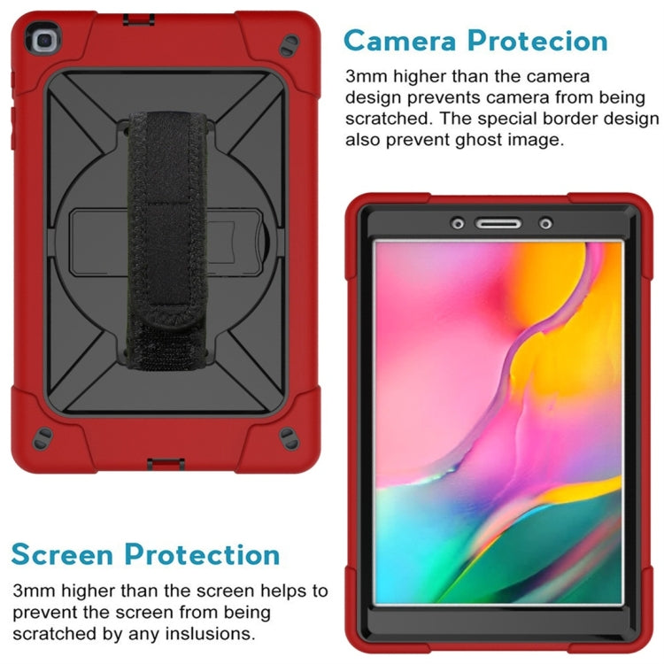 For Galaxy Tab A 8.0 (2019) T290 Contrast Color Silicone + PC Combination Case with Holder