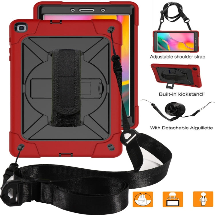 For Galaxy Tab A 8.0 (2019) T290 Contrast Color Silicone + PC Combination Case with Holder