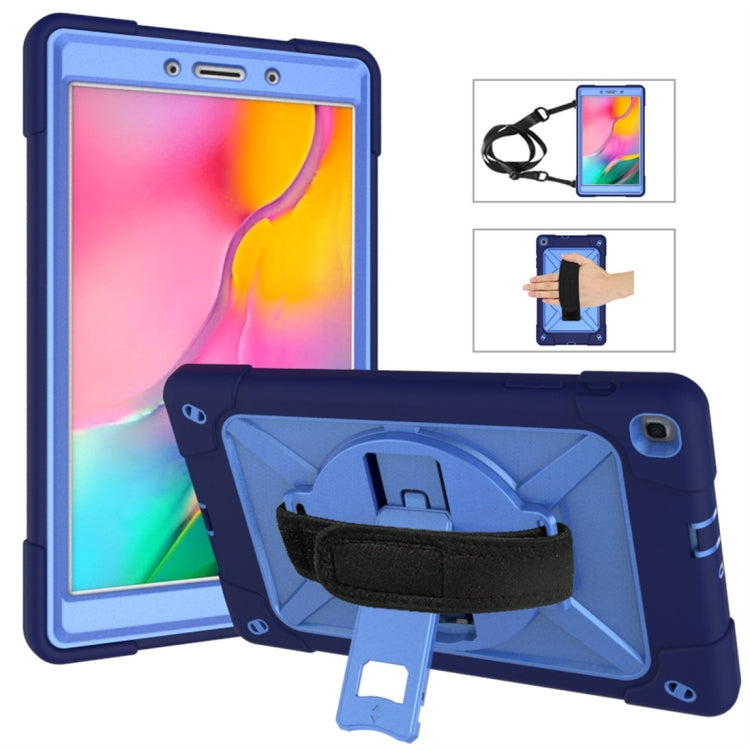 For Galaxy Tab A 8.0 (2019) T290 Contrast Color Silicone + PC Combination Case with Holder
