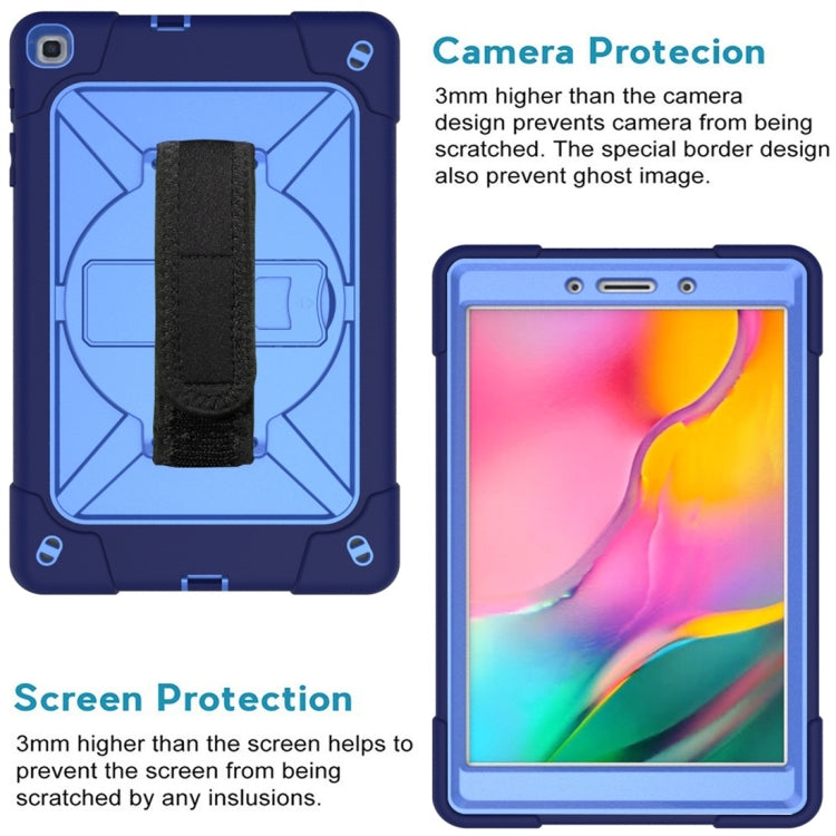 For Galaxy Tab A 8.0 (2019) T290 Contrast Color Silicone + PC Combination Case with Holder