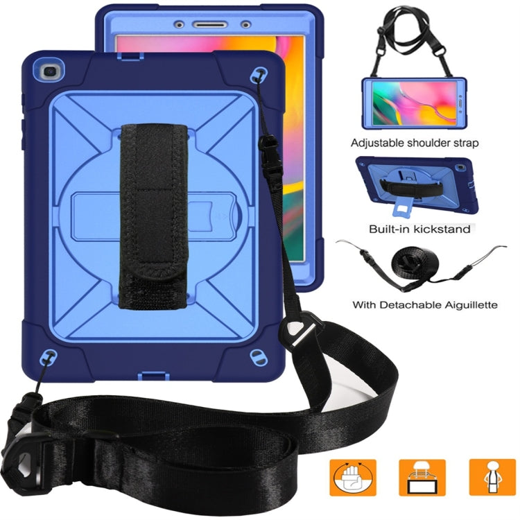 For Galaxy Tab A 8.0 (2019) T290 Contrast Color Silicone + PC Combination Case with Holder