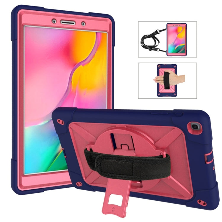 For Galaxy Tab A 8.0 (2019) T290 Contrast Color Silicone + PC Combination Case with Holder