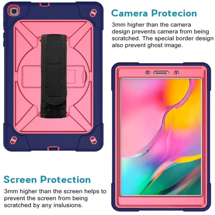 For Galaxy Tab A 8.0 (2019) T290 Contrast Color Silicone + PC Combination Case with Holder