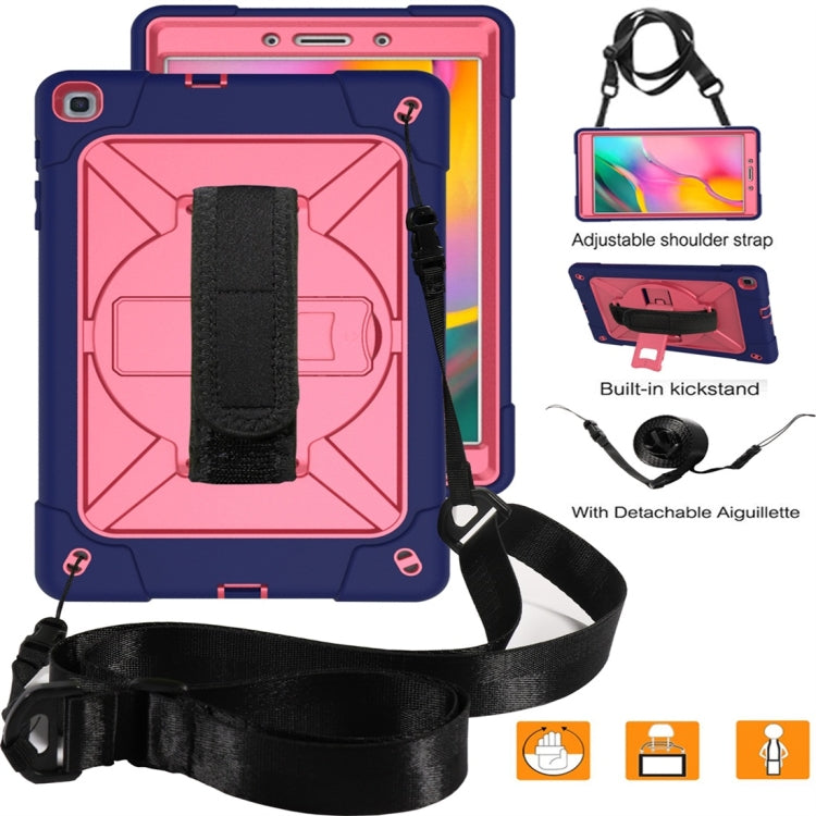 For Galaxy Tab A 8.0 (2019) T290 Contrast Color Silicone + PC Combination Case with Holder