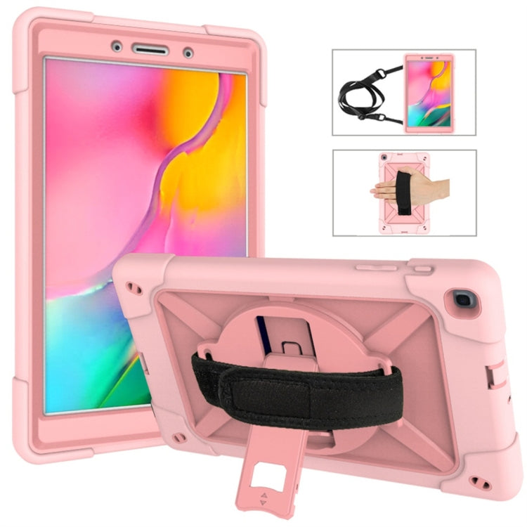 For Galaxy Tab A 8.0 (2019) T290 Contrast Color Silicone + PC Combination Case with Holder