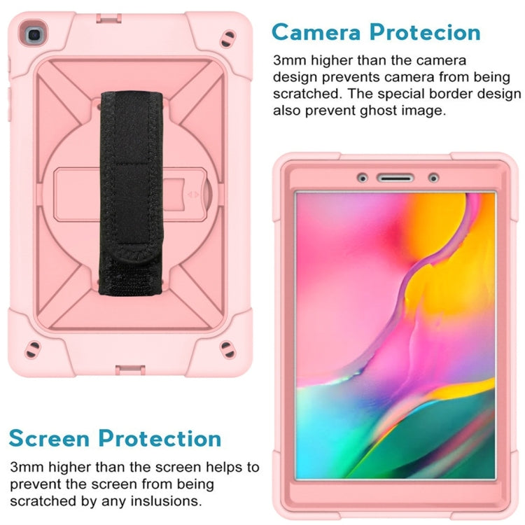 For Galaxy Tab A 8.0 (2019) T290 Contrast Color Silicone + PC Combination Case with Holder
