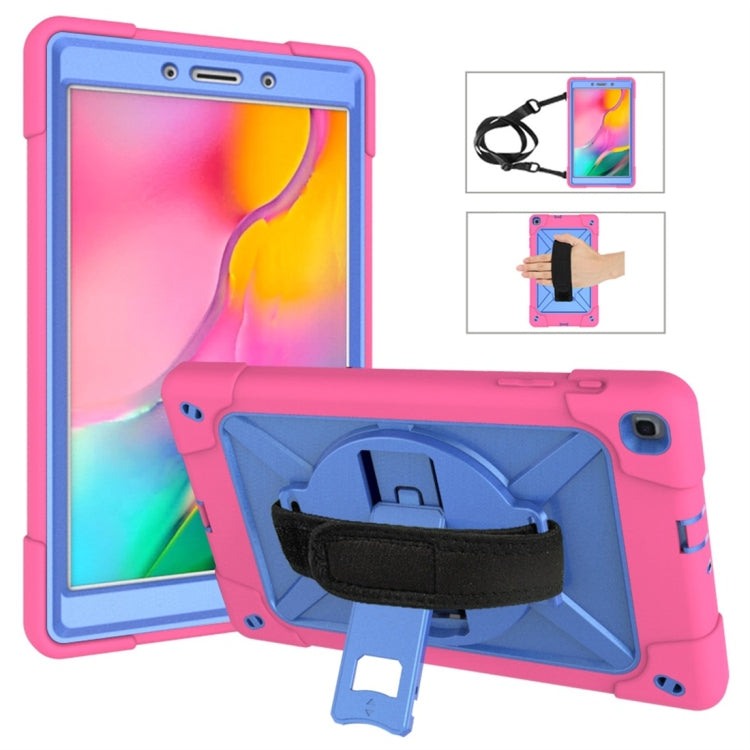 For Galaxy Tab A 8.0 (2019) T290 Contrast Color Silicone + PC Combination Case with Holder