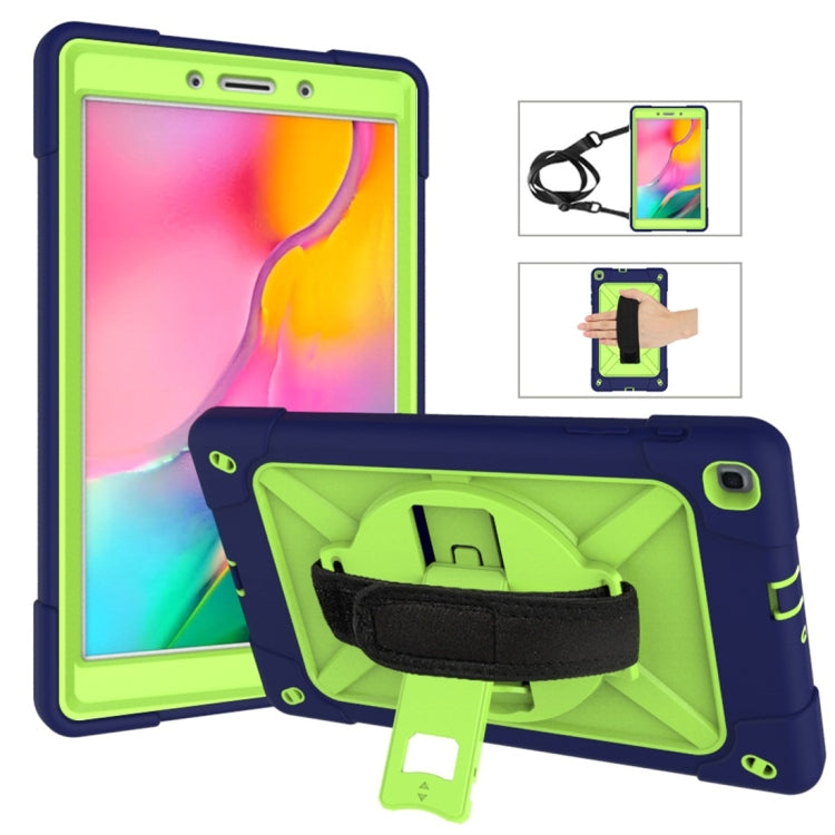 For Galaxy Tab A 8.0 (2019) T290 Contrast Color Silicone + PC Combination Case with Holder