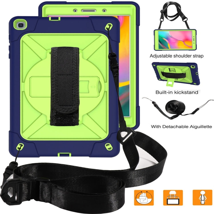 For Galaxy Tab A 8.0 (2019) T290 Contrast Color Silicone + PC Combination Case with Holder