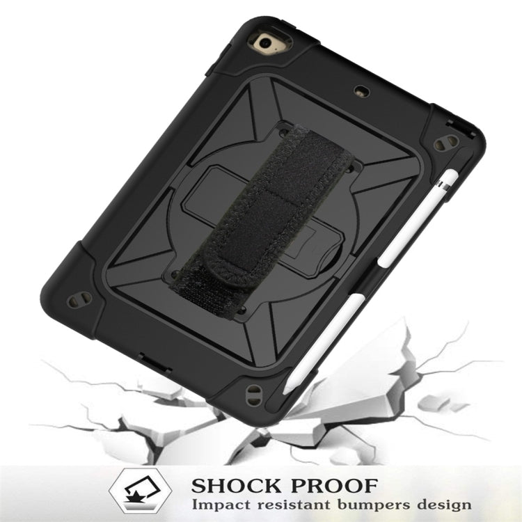 For iPad Mini 5 / 4 Contrast Color Silicone + PC Combination Case with Holder