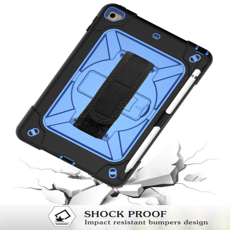For iPad Mini 5 / 4 Contrast Color Silicone + PC Combination Case with Holder
