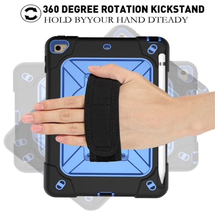 For iPad Mini 5 / 4 Contrast Color Silicone + PC Combination Case with Holder