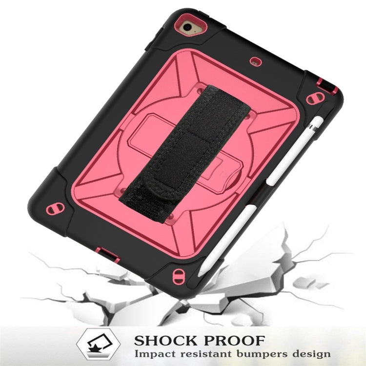 For iPad Mini 5 / 4 Contrast Color Silicone + PC Combination Case with Holder