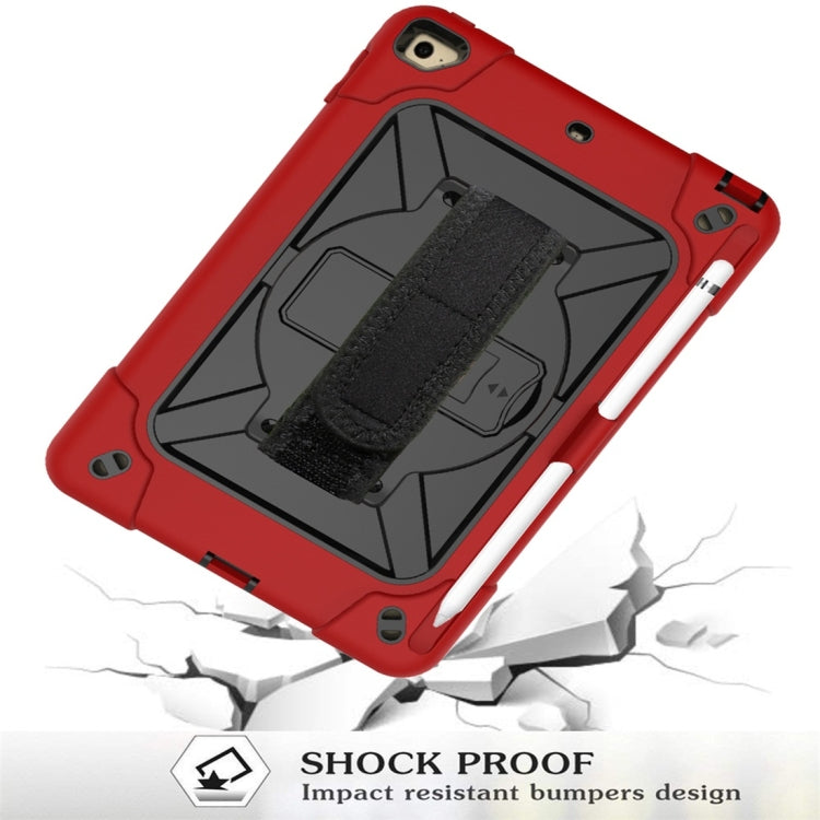 For iPad Mini 5 / 4 Contrast Color Silicone + PC Combination Case with Holder