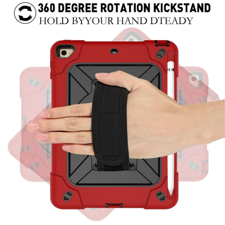 For iPad Mini 5 / 4 Contrast Color Silicone + PC Combination Case with Holder