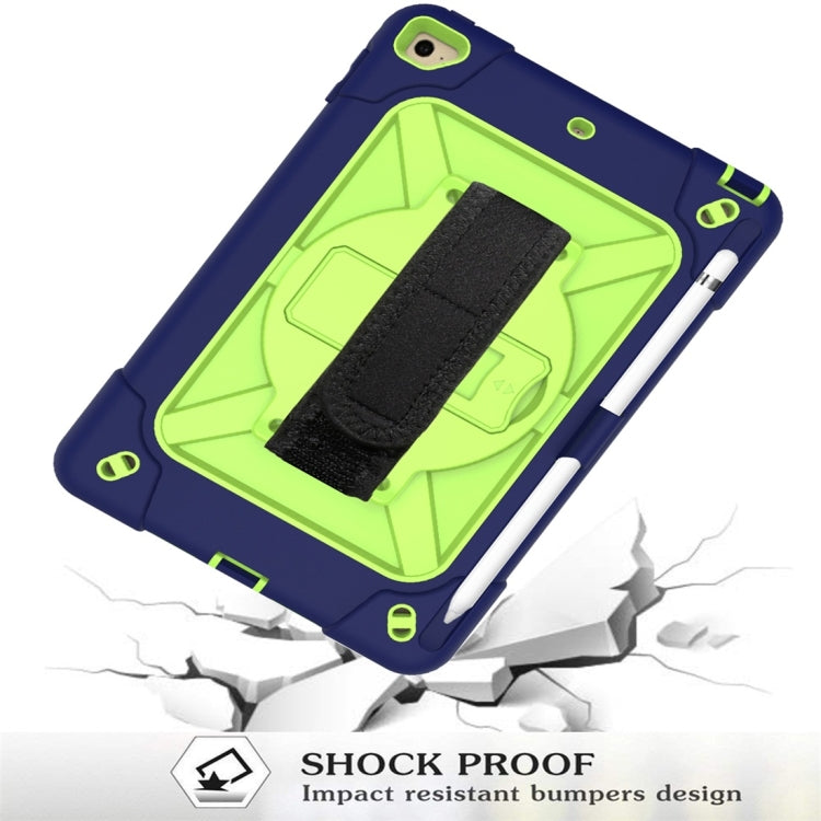 For iPad Mini 5 / 4 Contrast Color Silicone + PC Combination Case with Holder