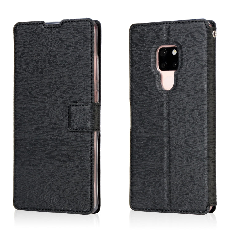 For Huawei Mate 20 Ultra-thin Tree Texture Horizontal Flip TPU + PU Leather Case, with Card Slots & Holder & Lanyard
