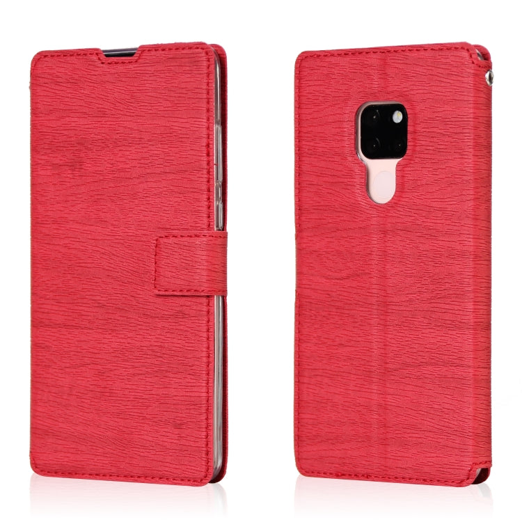 For Huawei Mate 20 Ultra-thin Tree Texture Horizontal Flip TPU + PU Leather Case, with Card Slots & Holder & Lanyard