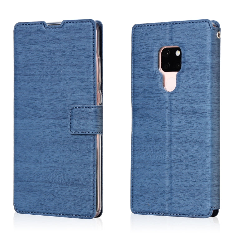 For Huawei Mate 20 Ultra-thin Tree Texture Horizontal Flip TPU + PU Leather Case, with Card Slots & Holder & Lanyard