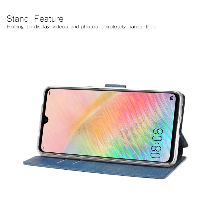 For Huawei Mate 20 Ultra-thin Tree Texture Horizontal Flip TPU + PU Leather Case, with Card Slots & Holder & Lanyard