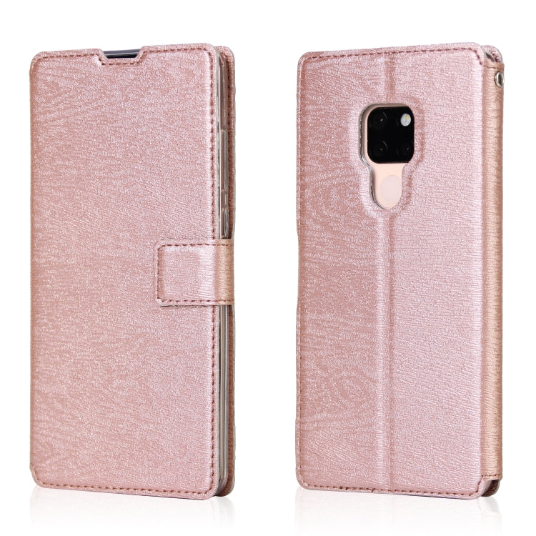 For Huawei Mate 20 Ultra-thin Tree Texture Horizontal Flip TPU + PU Leather Case, with Card Slots & Holder & Lanyard