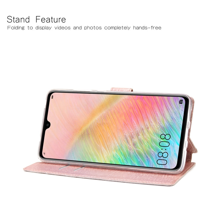 For Huawei Mate 20 Ultra-thin Tree Texture Horizontal Flip TPU + PU Leather Case, with Card Slots & Holder & Lanyard