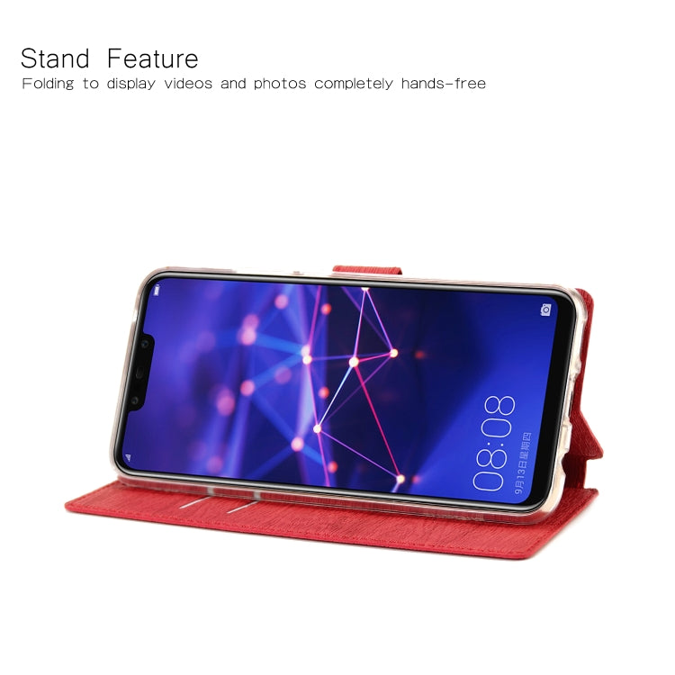 For Huawei Mate 20 Lite Ultra-thin Tree Texture Horizontal Flip TPU + PU Leather Case, with Card Slots & Holder & Lanyard
