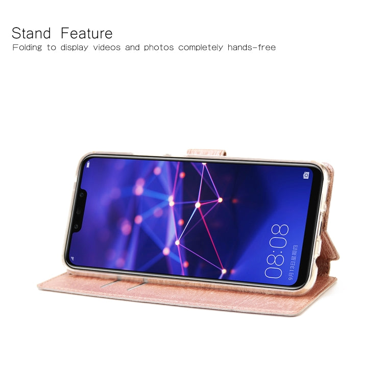 For Huawei Mate 20 Lite Ultra-thin Tree Texture Horizontal Flip TPU + PU Leather Case, with Card Slots & Holder & Lanyard
