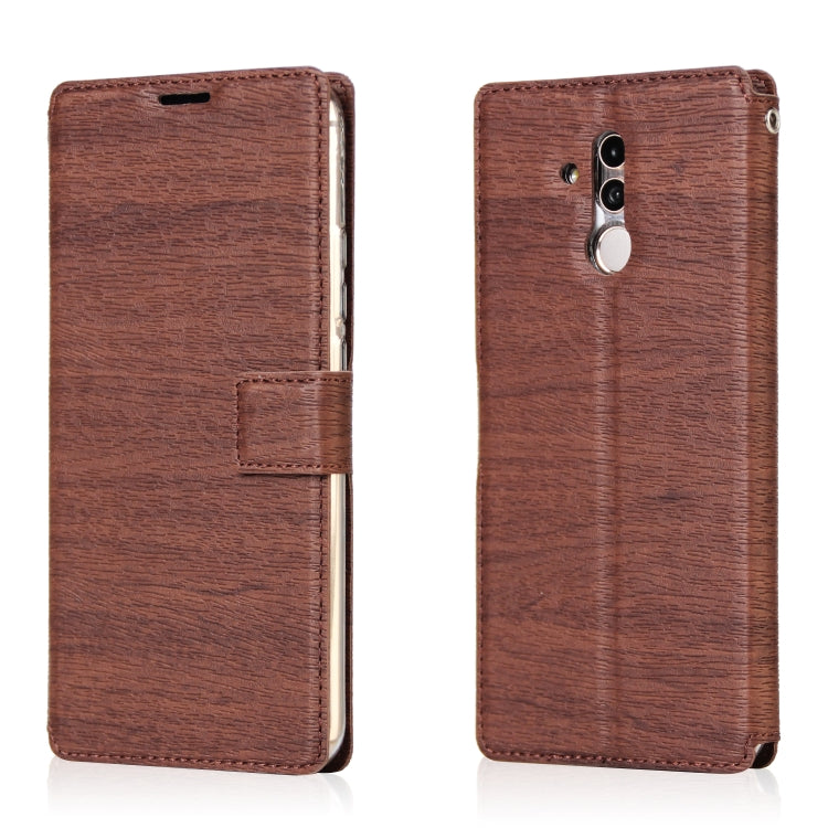 For Huawei Mate 20 Lite Ultra-thin Tree Texture Horizontal Flip TPU + PU Leather Case, with Card Slots & Holder & Lanyard