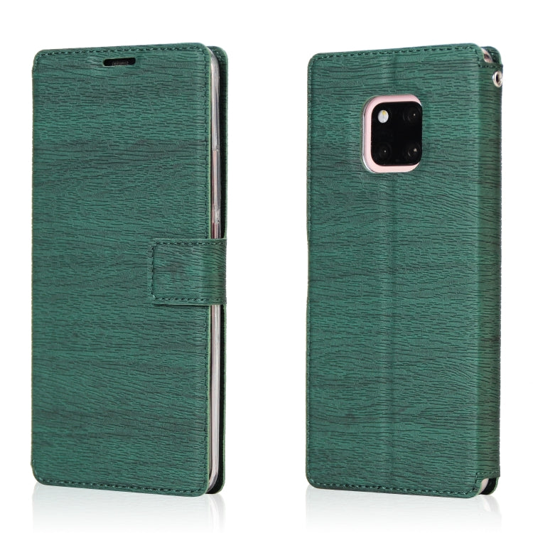For Huawei Mate 20 Pro Ultra-thin Tree Texture Horizontal Flip TPU + PU Leather Case, with Card Slots & Holder & Lanyard