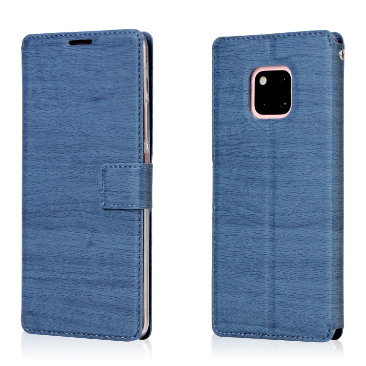 For Huawei Mate 20 Pro Ultra-thin Tree Texture Horizontal Flip TPU + PU Leather Case, with Card Slots & Holder & Lanyard