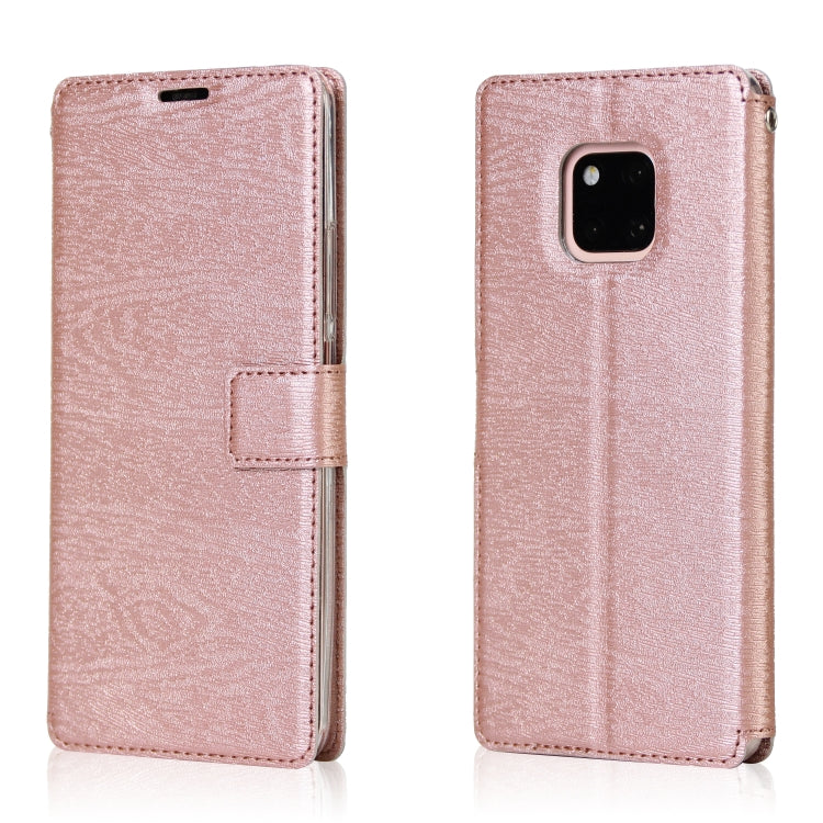For Huawei Mate 20 Pro Ultra-thin Tree Texture Horizontal Flip TPU + PU Leather Case, with Card Slots & Holder & Lanyard