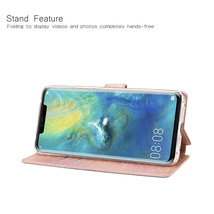 For Huawei Mate 20 Pro Ultra-thin Tree Texture Horizontal Flip TPU + PU Leather Case, with Card Slots & Holder & Lanyard