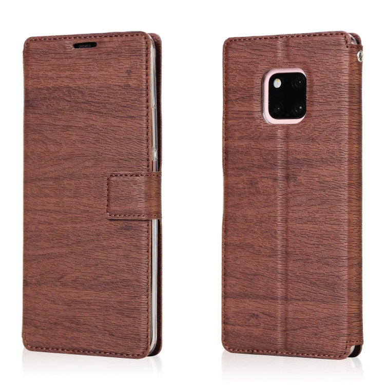 For Huawei Mate 20 Pro Ultra-thin Tree Texture Horizontal Flip TPU + PU Leather Case, with Card Slots & Holder & Lanyard
