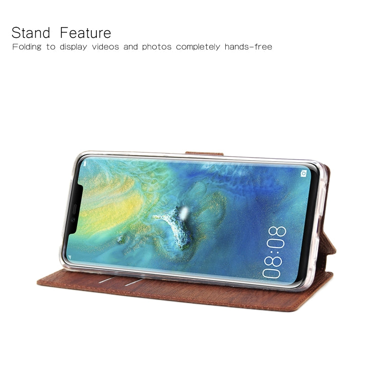 For Huawei Mate 20 Pro Ultra-thin Tree Texture Horizontal Flip TPU + PU Leather Case, with Card Slots & Holder & Lanyard