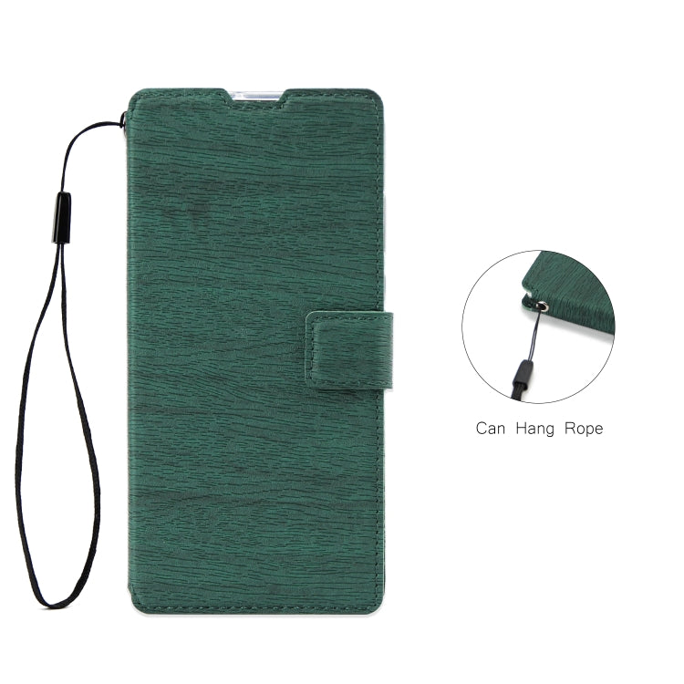 For Huawei P20 Lite Ultra-thin Tree Texture Horizontal Flip TPU + PU Leather Case, with Card Slots & Holder & Lanyard
